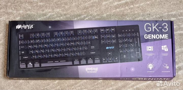 Игровая клавиатура hiper GK-3 genome