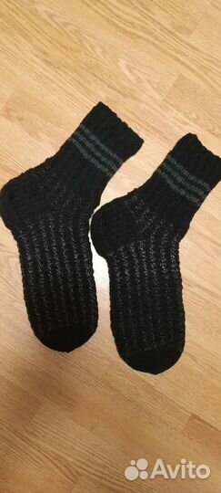 Вязаные носки большого размера