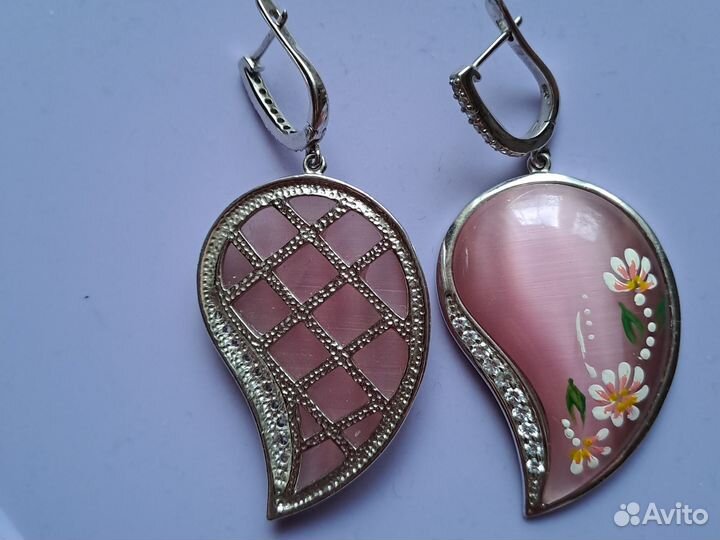 Серьги серебро