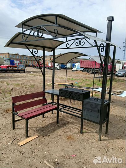 Мангал. Мангал с крышей