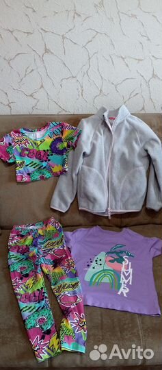 Пакет б/у вещей на девочку 116-122 см