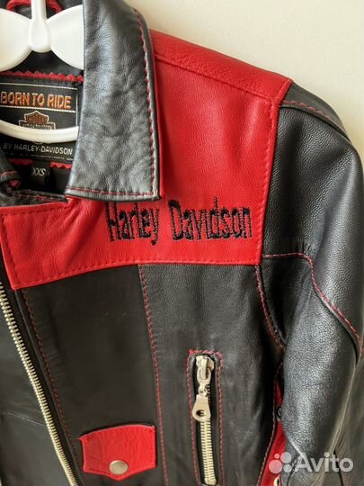 Мотокуртка кожаная детская Harley Davidson