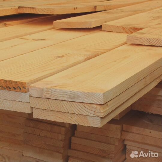 Доски лиственницы 50x180 мм, прошедшие строгательную обработку