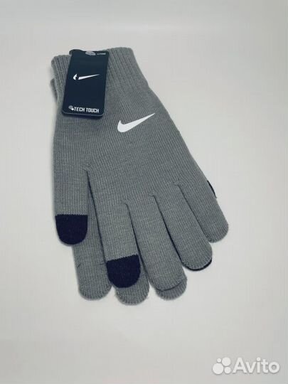 Перчатки Nike зимние серые