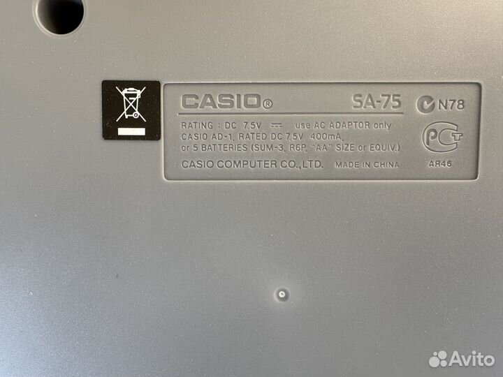 Синтезатор Саsiо sа-75