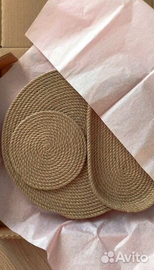 Набор сервировочный из джута (6 предметов)