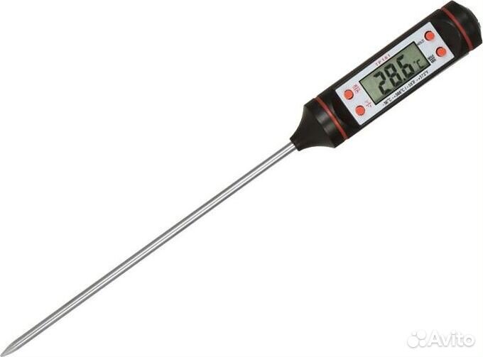Кухонный цифровой термометр для мяса со щупом