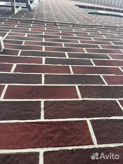 Гибкий кирпич на сетке для отделки