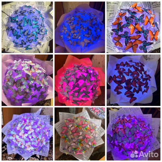 Букеты из мыльных роз и бабочек