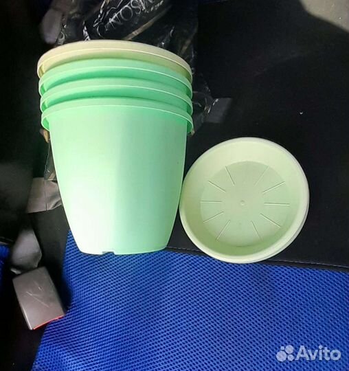 Горшки (пластик) -6шт