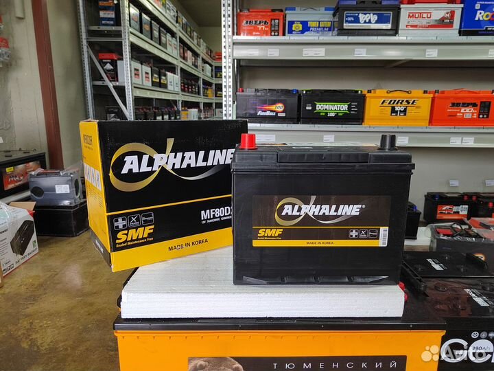 Аккумулятор Alphaline SMF 70 Ач прям 600 А