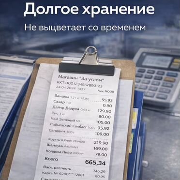 Чековая лента(термодента) 80мм