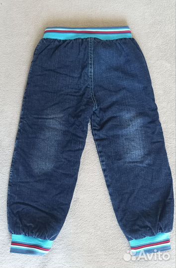 Джинсы детские теплые