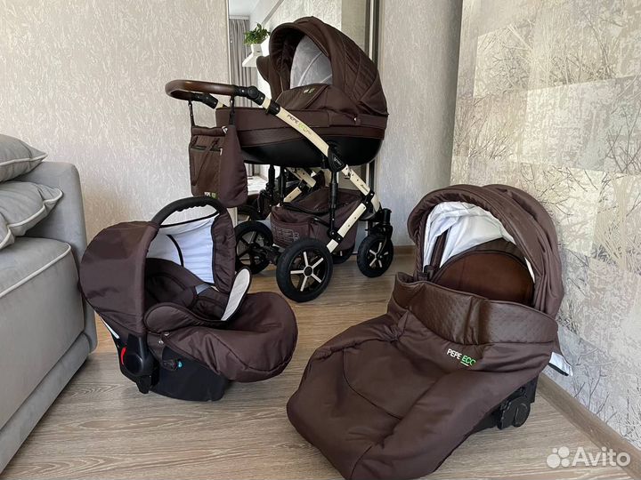 Коляска 3 в 1 Verdi Pepe Eco