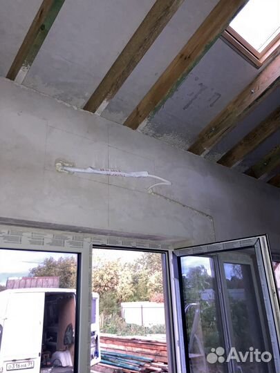 Монтаж кондиционеров,первый этап трассы