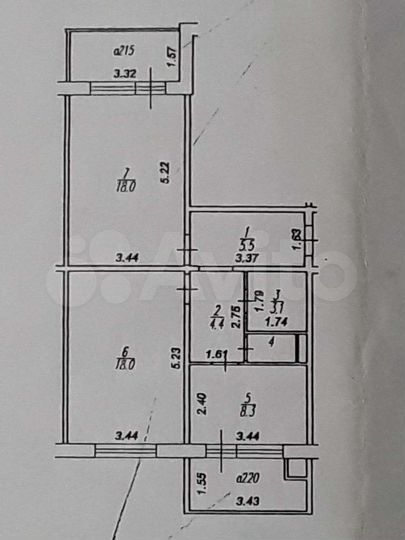 2-к. квартира, 58,6 м², 9/9 эт.