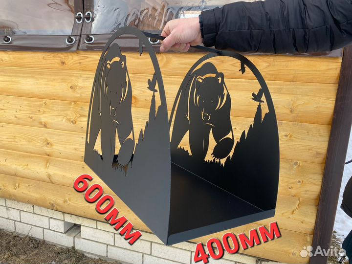 Дровница металлическая в баню