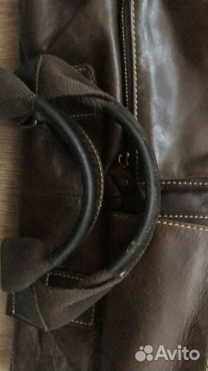 Мужская сумка бу из натуральной кожи