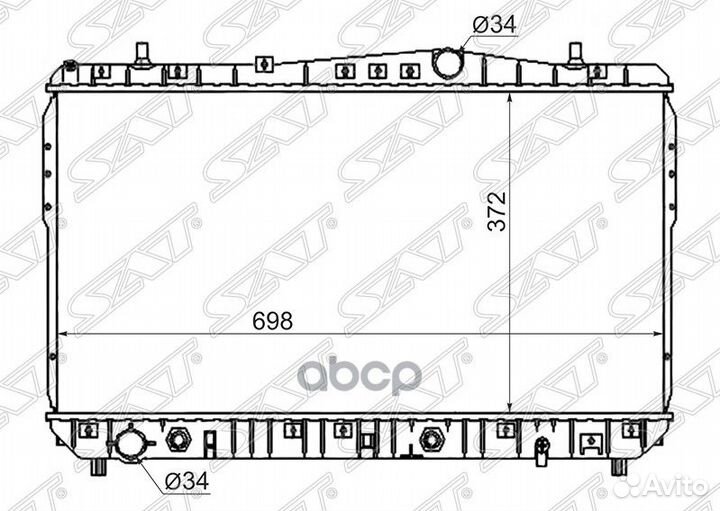 Радиатор Chevrolet Lacetti 04-13 / Tacuma 02-08