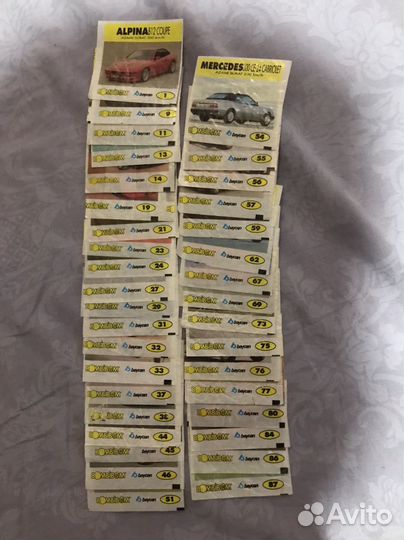 Вкладыши от жвачек