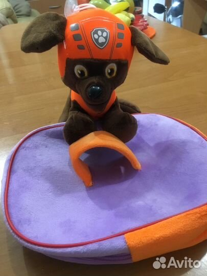 Рюкзак детский с игрушкой Щенячий патруль