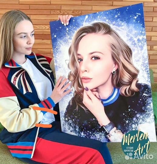 Портрет на холсте по фото