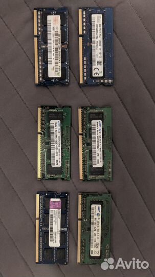 Оперативная память ddr3 для ноутбука (2x1gb+4x2gb)