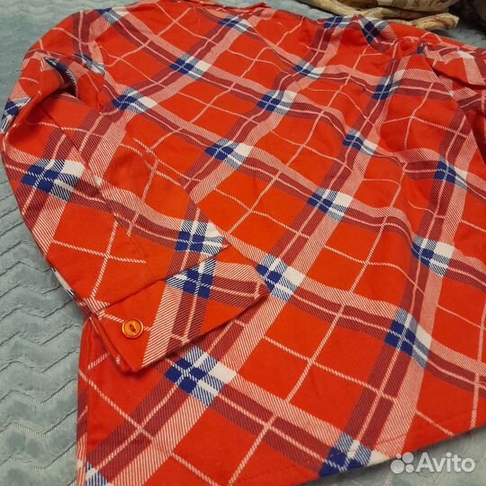 Фланелевая рубашка детская