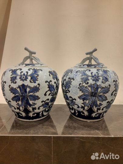 Чайницы и вазы фарфор Китай 22см