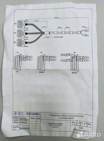 Кабель, MMX-120CAB-sync, MMX-12-CAB-A2S