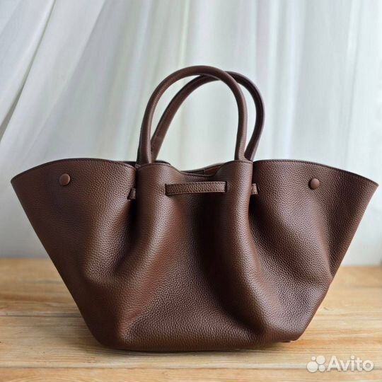 Сумка кожаная с ручками Polene