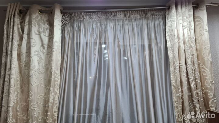 Шторы и тюль в комплекте