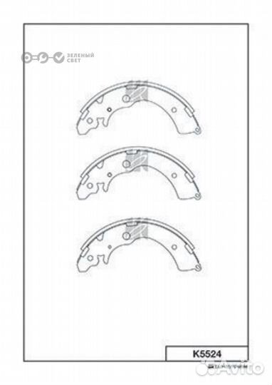 Kashiyama K5524 Колодки тормозные задние honda acc