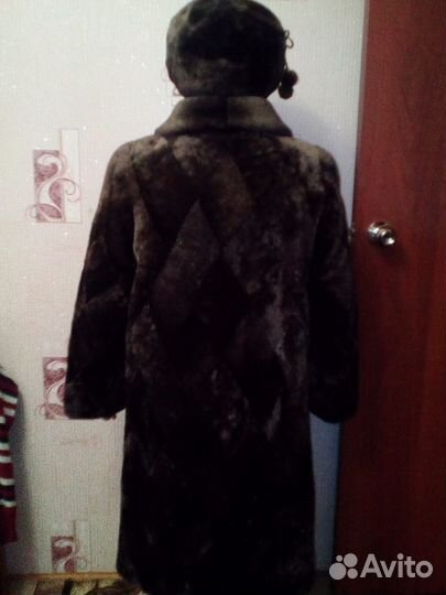 Шапка мутоновая женская