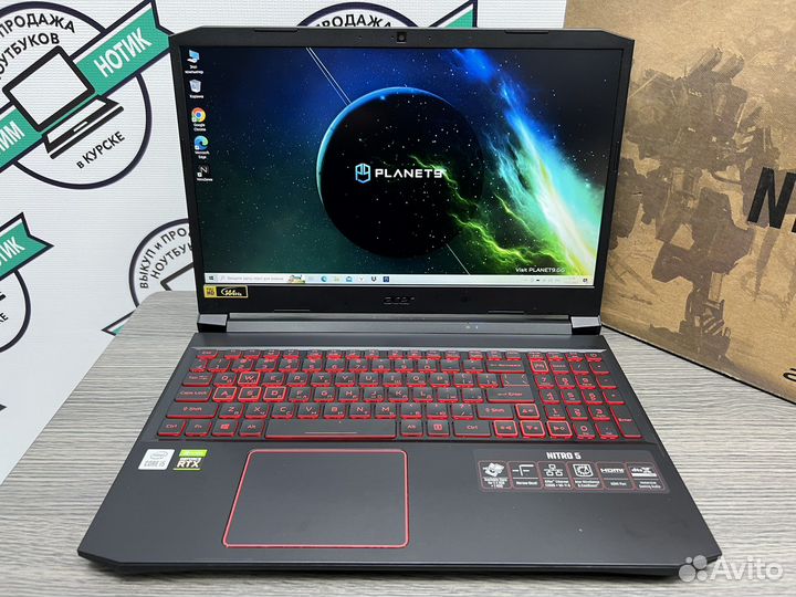 Мощный Nitro i5-10300 16Gb 144Hz RTX 3050Ti SSD512