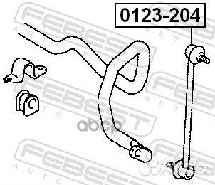 Стойка стабилизатора передняя 0123-204 Febest