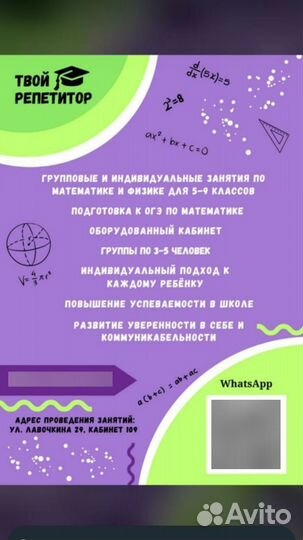 Репетитор по математике и физике