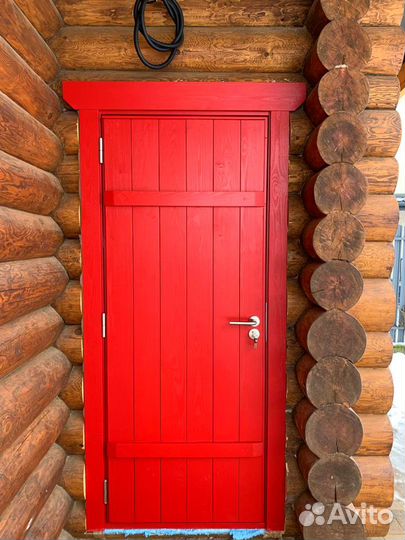 Дверь входная деревянная утепленная