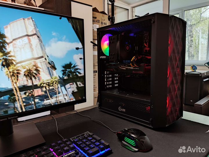 Игровой топ комп Intel 11400F+ RX6700XT+2x8Gb RAM