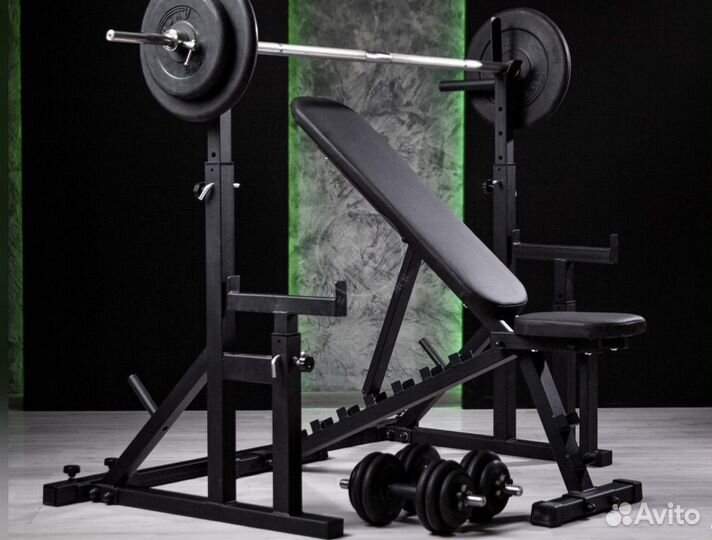 Скамья для жима со стойками
