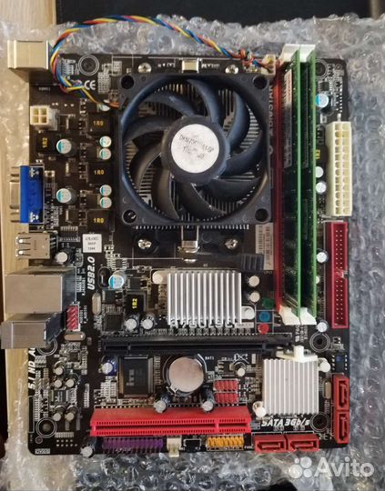 Biostar A780L3C 7.1 сокет AM3 + процессор+ память