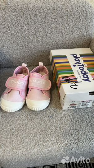 Кеды playtoday 23 весна-лето на девочку розовые