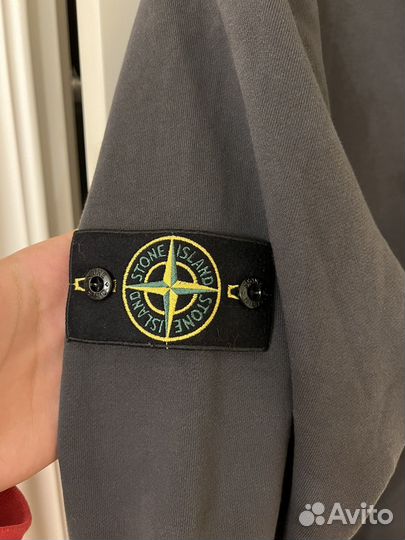 Зип Худи Stone Island тёмно-серая