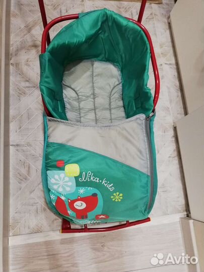 Санки тима 5 с накидкой на ноги