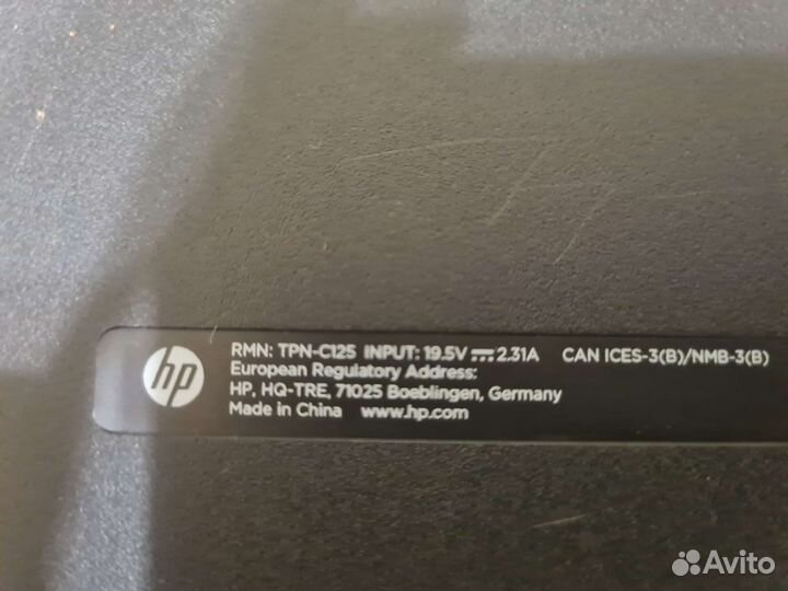 Ноутбук HP HQ-TRE 71025