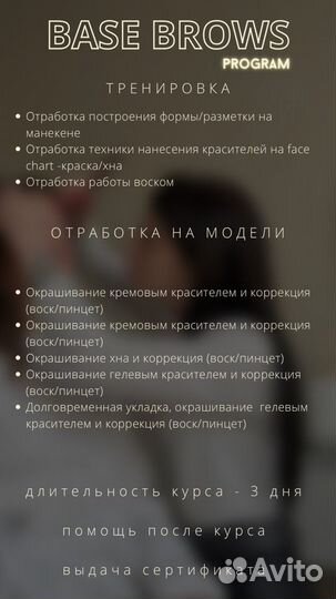 Обучение мастер бровист