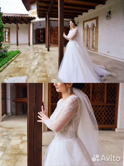 Свадебное платье (42 44 пышное)