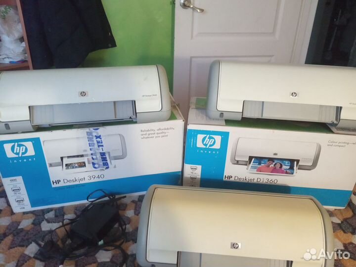 Принтеры HP 3шт. 3940-1шт. 1360-2шт.(в коробках)