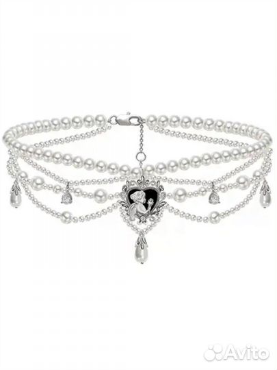 Колье чокер жемчуг