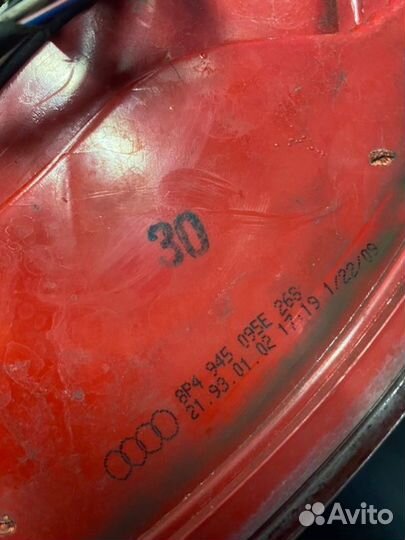 Фонарь в крыло задний левый Audi A3 8P 2009